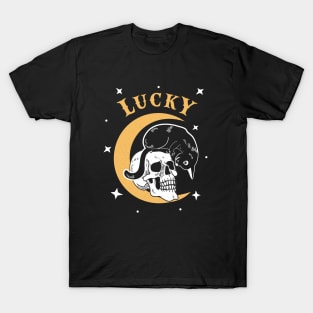 Lucky Black Cat Halloween Shirt T-Shirt